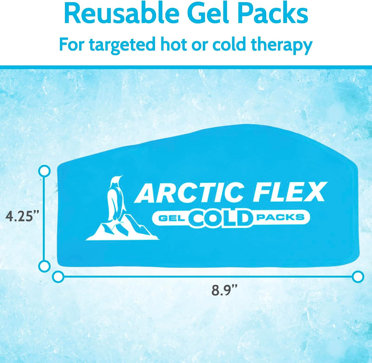 Arctic Flex Gel Replacement Packs - Ice Packs Reusable for Elbow Ice Brace