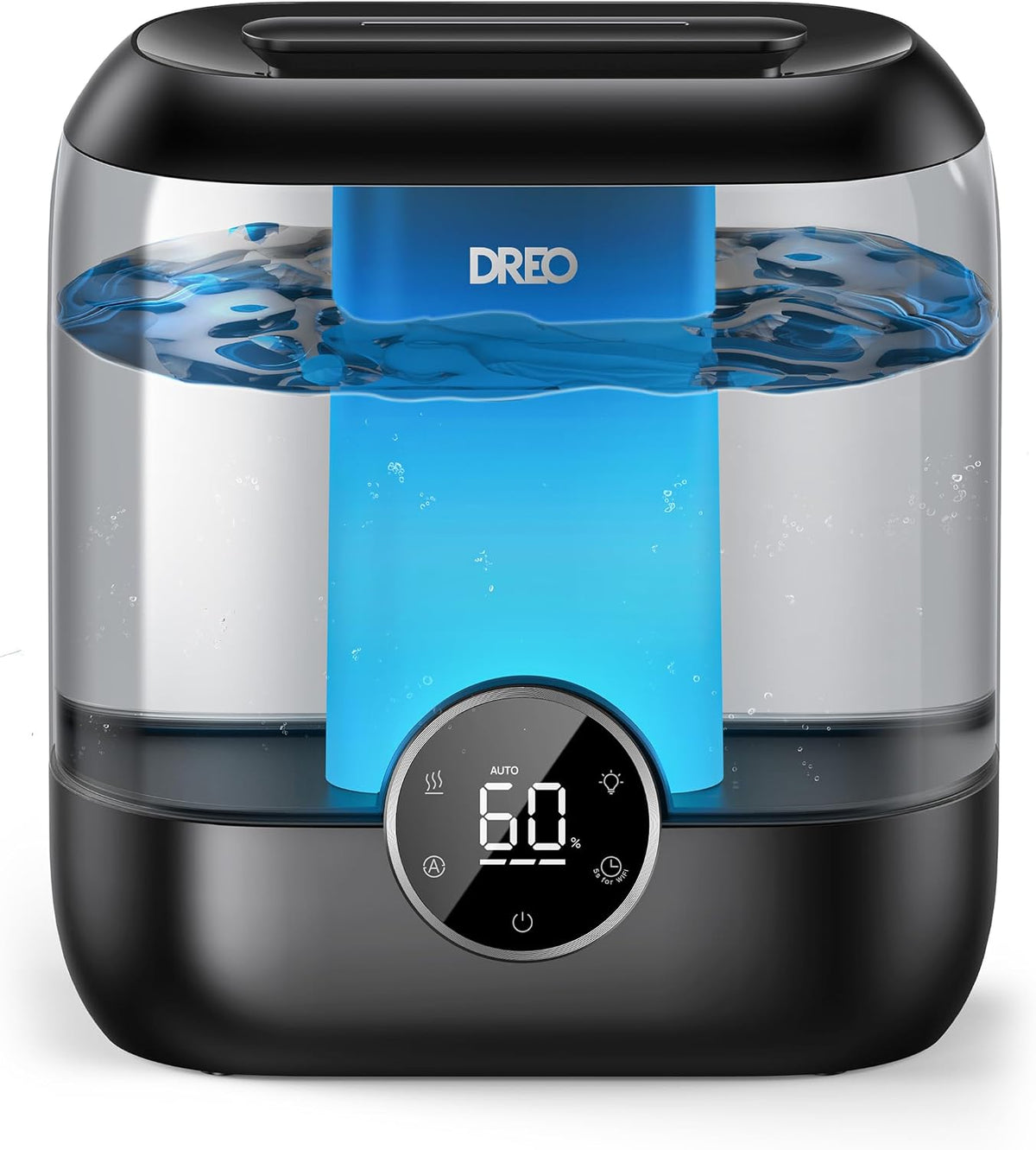 DREO 3L Humidifiers for Bedroom, 30H Runtime, 26 dB Quiet, Black