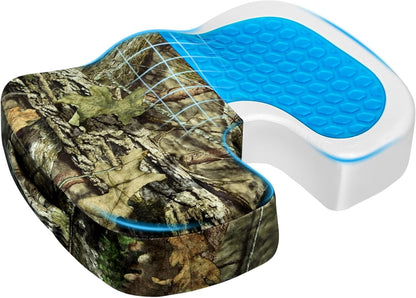 Season Guard Gel Memory Foam Seat Cushion for Tailbone Pain Relief, Black