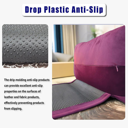 Adjustable Headrest Pillow for Recliners and Armchairs - Non-Slip Velvet Cushion for Neck Support and Pain Relief (Gray)