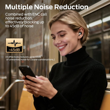 Monster Sleep Ear100 Ear Buds, Sleep Headphones with Stereo Sound, Design for Side Sleeper, 32H Playtime, Bluetooth 6.0, ENC Noise Cancelling, IPX6 Waterproof Mini Earbuds, Black