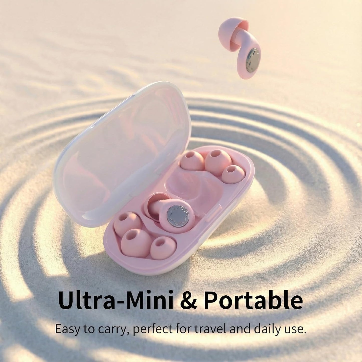 Ear Plugs for Sleeping 45DB Noise Cancelling: Ultra-Comfy Reusable Noise-Reducing Earplugs for Sleeping & Travel & Work Hearing Protection Earbuds with 8 Tips(XS,S, M, L Size)