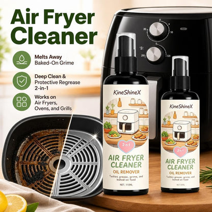 2-in-1 Air Fryer Cleaner and Degreaser Spray, Powerful Kitchen Degreaser Foam Spray, Fast and Powerful Oil-RemovingSpray, Multi-Use DegreaserSpray for Grill, Oven, Home Kitchen