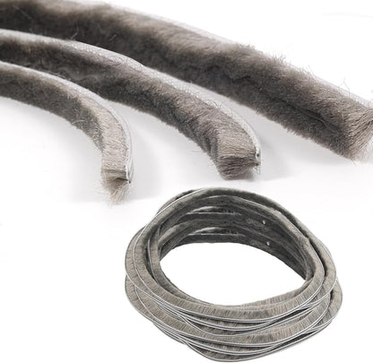 16 Ft (5m) 196 Inch Sliding sash Windows Doors Tape Pile Draught excluder Brush Seal Strip weatherstrip 7mm x 12mm (7/24 1/2 Inch, Gray)