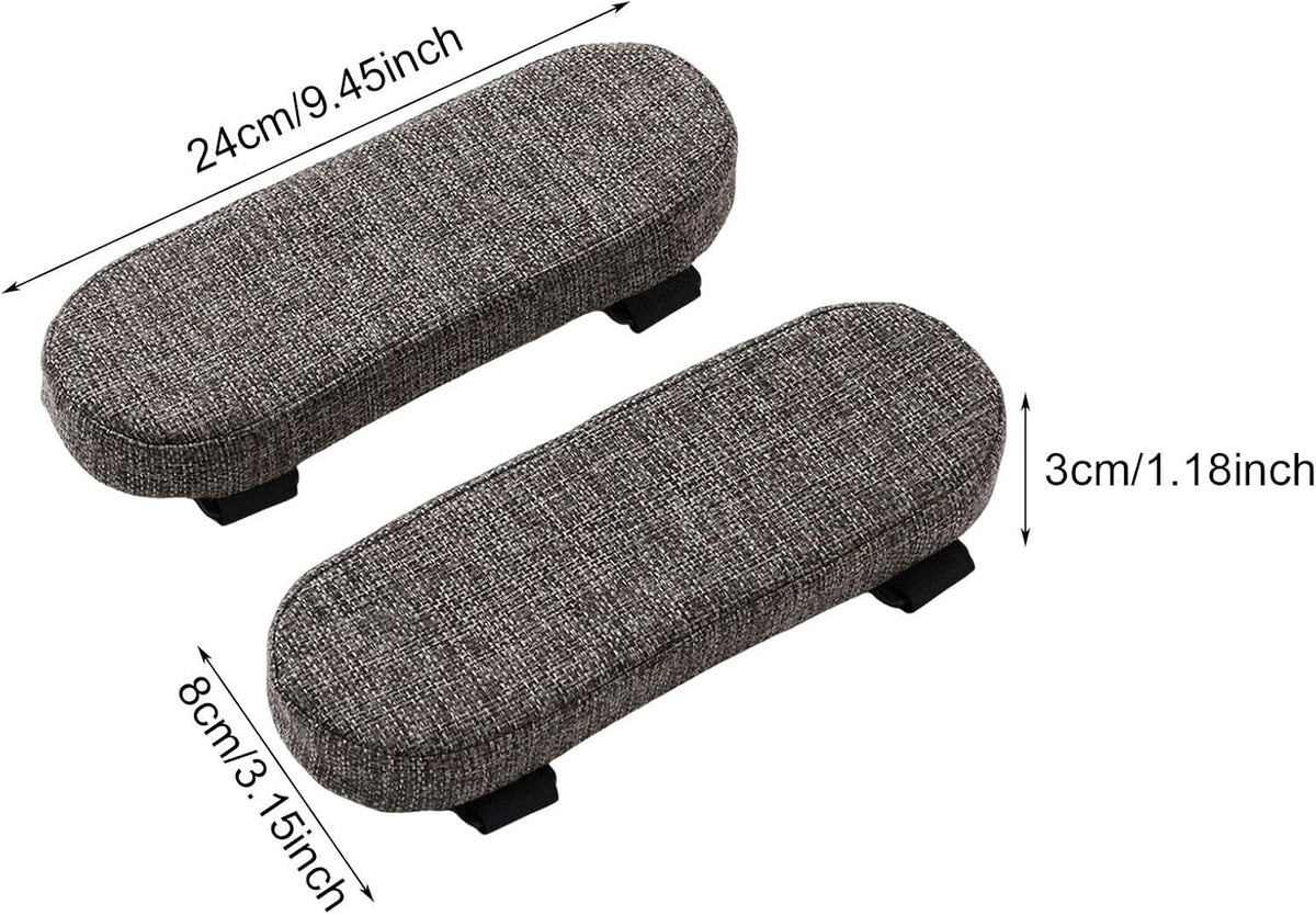 Office Chair Armrest Pad Elbow Cushion Thick Removable Cover Desk Chair Armrest Cushion Arm Padding for Recliners Sofa Home, Beige