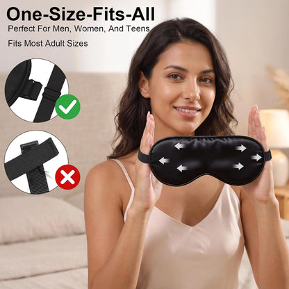 Sleep Mask Eye Mask for Men Women, 100% Blackout Zero Pressure Eye Patches