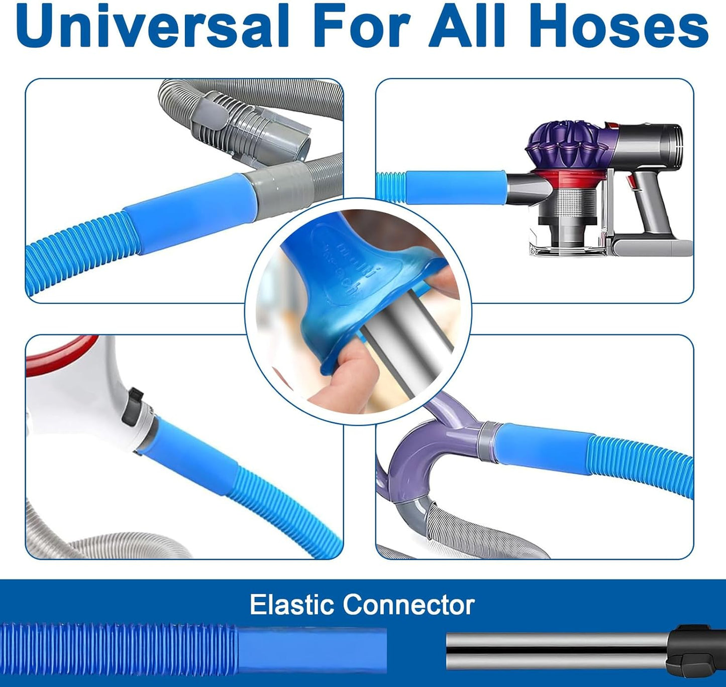 Upgraded Dryer Vent Cleaner Kit: Dryer Lint Vac Attachment, Universal Vacuum Hose Attachment Tool for Lint Removal, Clogged Ducts Deep Cleaning, Quickly Lint Remover