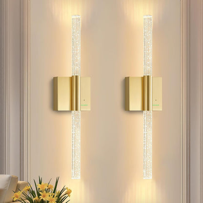 Battery Operated Sconces Set of 2, 28in Rechargeable Wireless Wall Lights