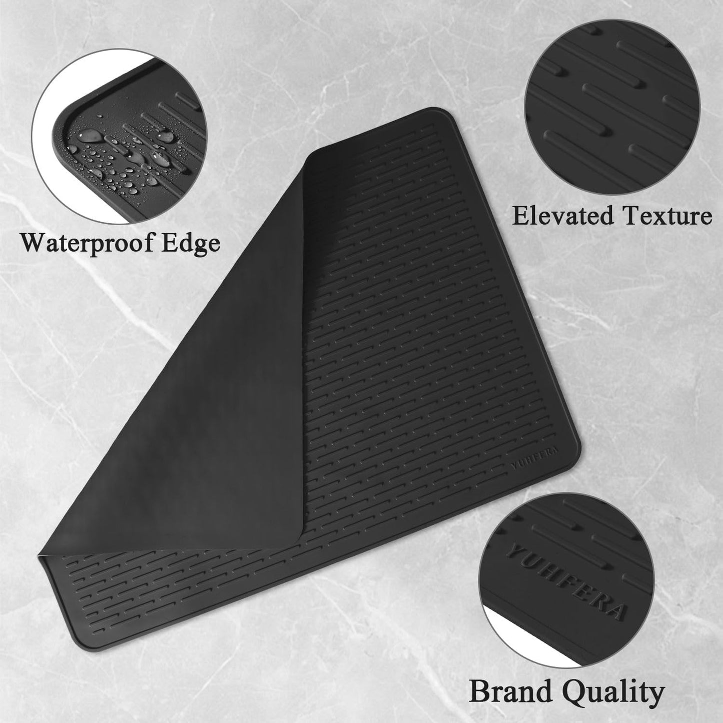 Silicone Stove Gap Covers with Stainless Steel, Oven Gap Filler Seals Gaps Between Stovetop and Counter, Stove Gap Guards Range Trim Kit, Easy to Clean Stove Gap Guard (Black 2 Pack,25")
