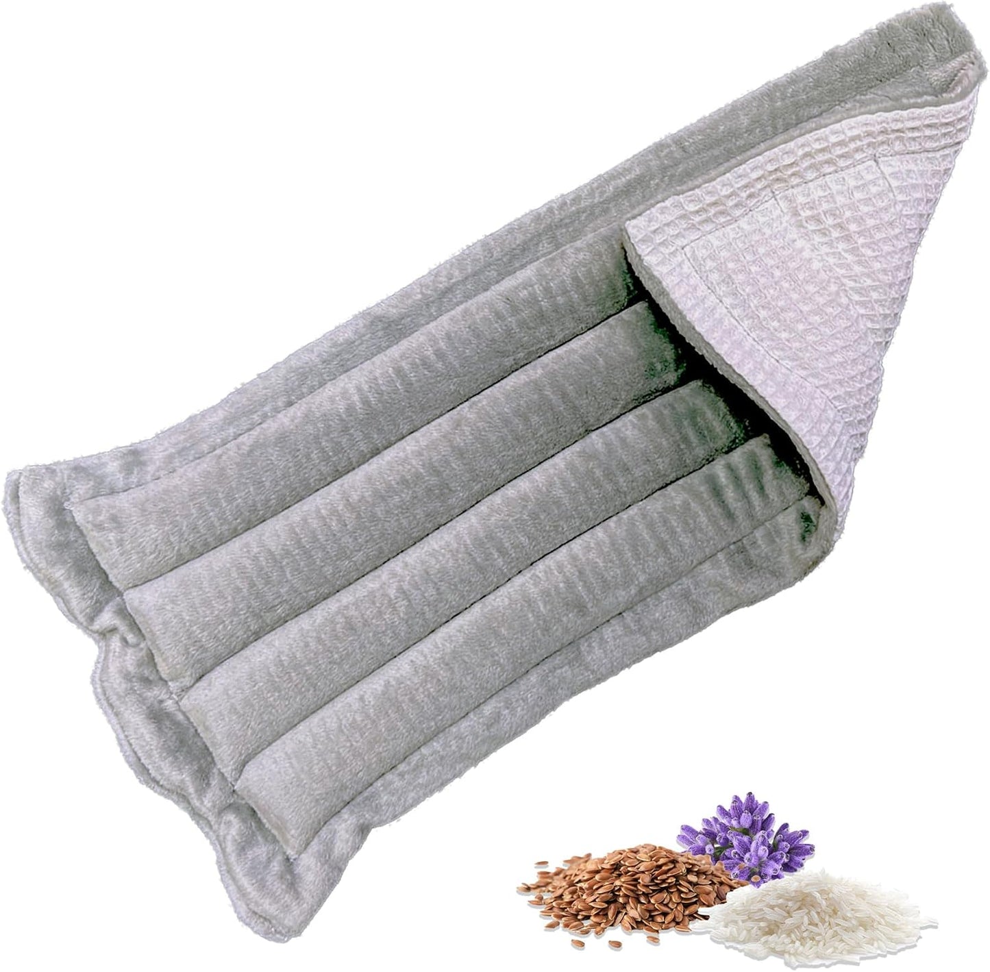 Microwavable Heating Pad Solutions Buddy - Moist and Large Heating Pad for Joints and Muscles Relief - Microwave Hot Pack Heat Pad for Cramps - Calming Chilled or Heated Pad Therapy - 1 Pack
