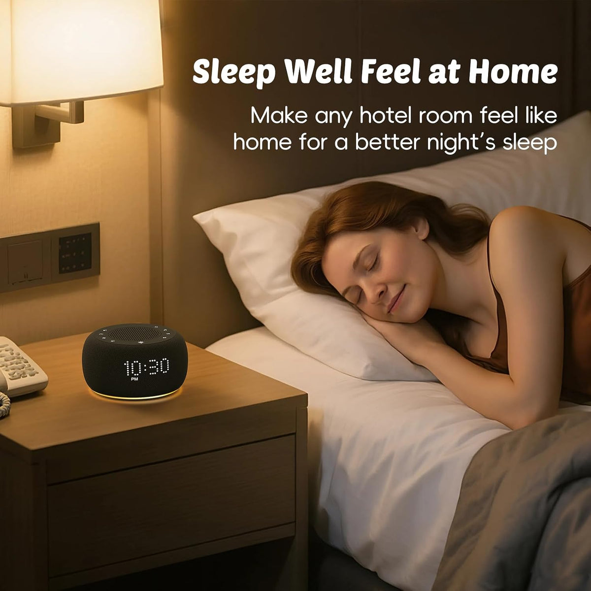 Buffbee Pro 2nd Gen| Sound Machine, Alarm Clock with Bluetooth Speaker