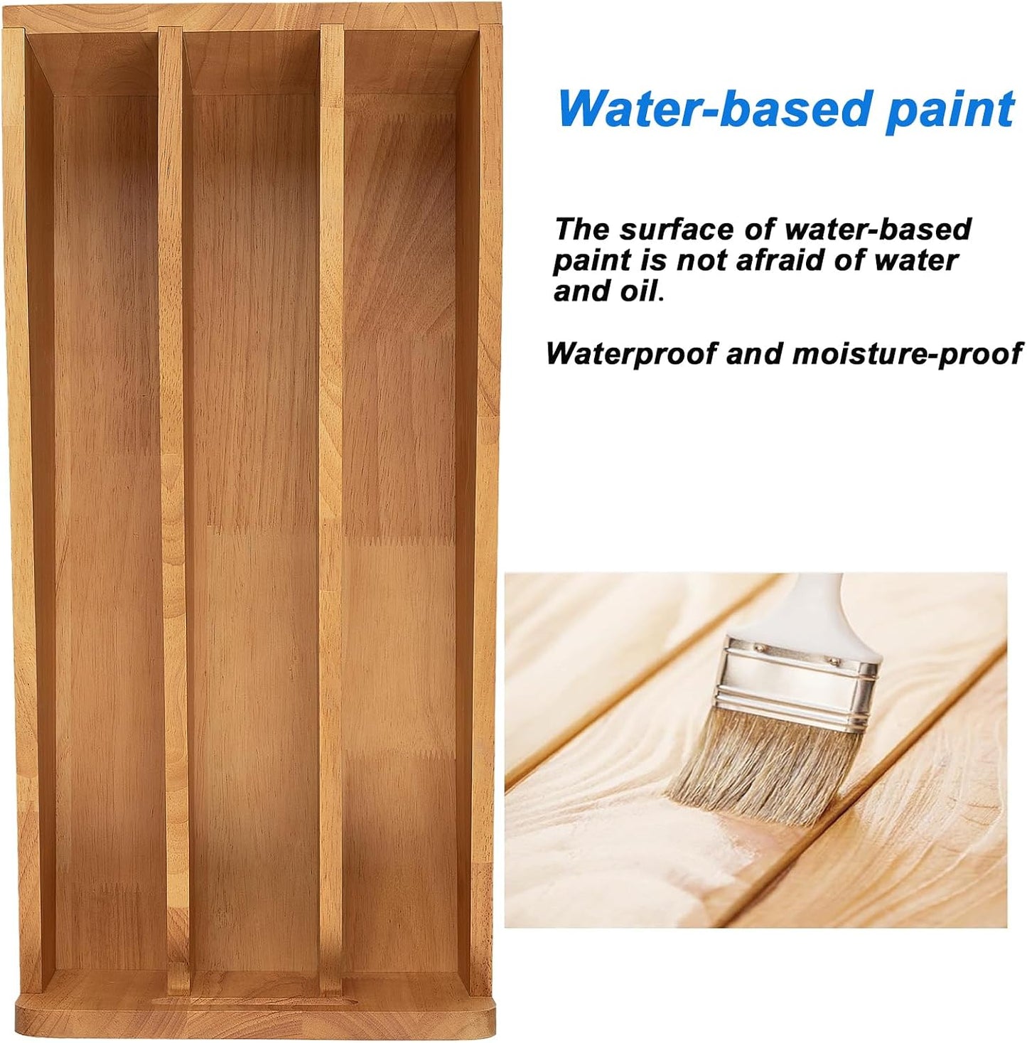 DINDON Pull Out Cabinet Organizer for Pans, Pot lid, Cookie Sheet, Cutting Board, Baking Tray, Slide Out Kitchen Cabinet Storage Organizer, 10.5''W X 21"D X 10.6"H, Wood