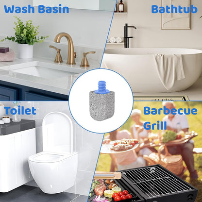 Pumice Stone Toilet Bowl Cleaner for Hard Water Ring & Stains | Removes hard water rings, calcium buildup & rust stains from toilet bowls without scratching porcelain.