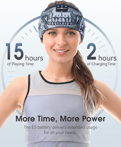 MUSICOZY Sleep Headphones Bluetooth Headband Headphones for Side Sleepers