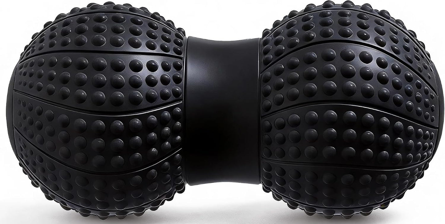 8 Inch Large Peanut Massage Ball Roller for Large Muscle Groups, Deep Tissue Double Massage Ball for Neck,Back,Leg,Low Back,Peanut Myofascia Release Ball for Muscle Knots&Physical Therapy
