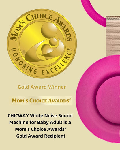CHICWAY Portable Sound Machine with AI Cry Detection White Noise Machine