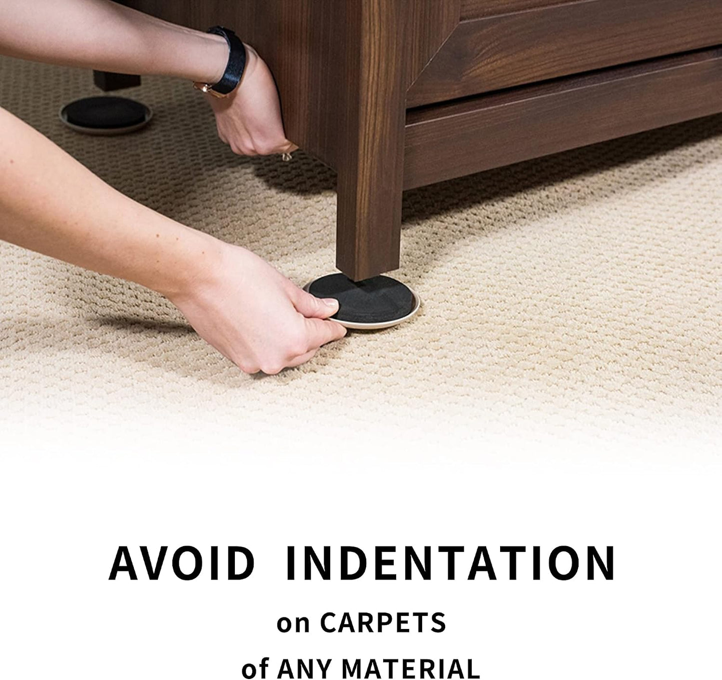 Furniture Sliders, 20pcs-3 1/2” Furniture Sliders for Carpet, Furniture Pads Hardwoods Floors, Heavy Duty Furniture Movers Sliders, Reusable Furniture Moving Pads, Floor Protectors for Carpet