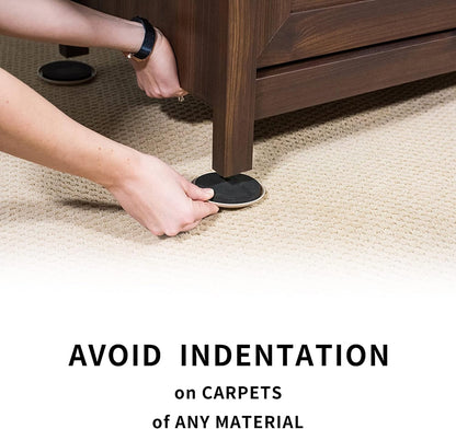 Furniture Sliders, 20pcs-3 1/2” Furniture Sliders for Carpet, Furniture Pads Hardwoods Floors, Heavy Duty Furniture Movers Sliders, Reusable Furniture Moving Pads, Floor Protectors for Carpet