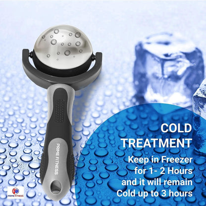 Cold Massage Roller Ball | Cold Therapy | Ice Roller Ball with Handle | cryo Stick | Relieve Muscle Pain (Green)