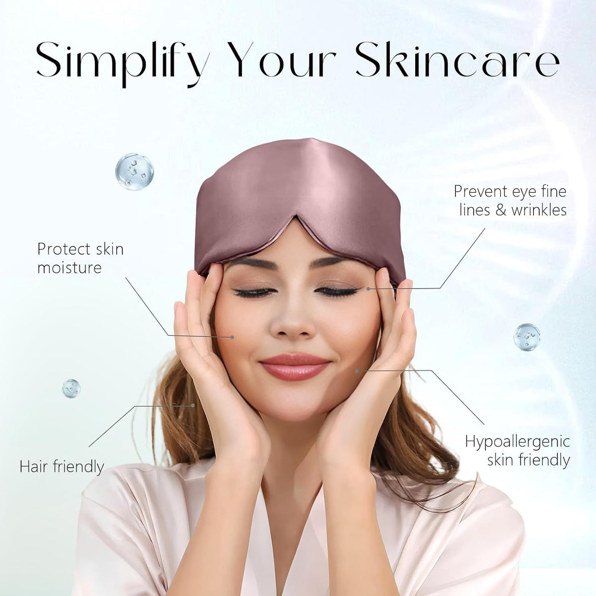 ZIMASILK 22 Momme 100% Mulberry Silk Sleep Mask - Full Silk Filled