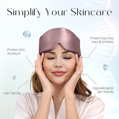 ZIMASILK 22 Momme 100% Mulberry Silk Sleep Mask - Full Silk Filled