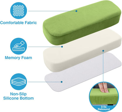 Smiry Memory Foam Office Chair Armrest Pads, Non-Slip Armrest Cushion