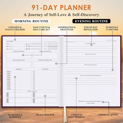 Lanpn Self Care Journal for Women, Self Love Guided Journals with Prompts, Daily Reflection Wellness & Gratitude Planner, 5 Minute Mental Health Notebook, Mindfulness Mood Log, 240 Pages, Beige