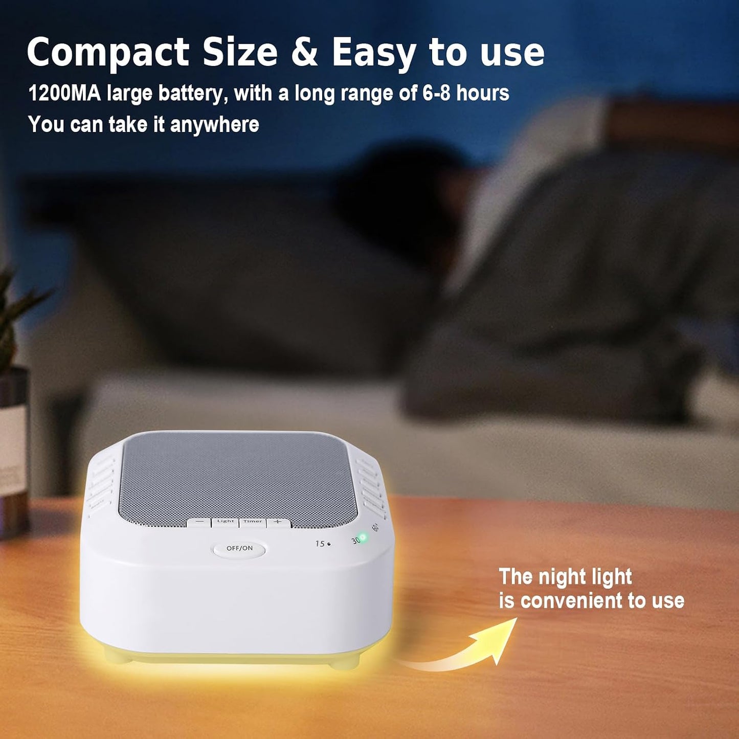 Noise Sound Machine with 28 Soothing Sounds Night Light White Noise Machine for Adults Baby Kids Sleep Machines Multi Button Quick Control Levels 3 Timers for Home Office Travel