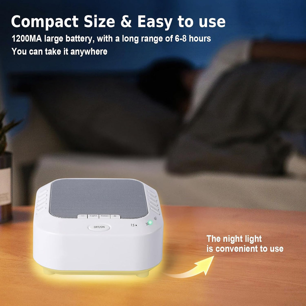 Noise Sound Machine with 28 Soothing Sounds Night Light White Noise Machine for Adults Baby Kids Sleep Machines Multi Button Quick Control Levels 3 Timers for Home Office Travel
