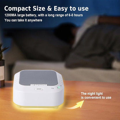 Noise Sound Machine with 28 Soothing Sounds Night Light White Noise Machine for Adults Baby Kids Sleep Machines Multi Button Quick Control Levels 3 Timers for Home Office Travel