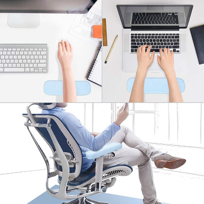 MOSISO Chair Armrest Pads, Home/Office Chair Arm Rest Covers, Black | 2 Pack Memory Foam Comfy Computer Gaming Elbow Cushion, Removable Washable Elbow, Support Forearm Pressure Relief