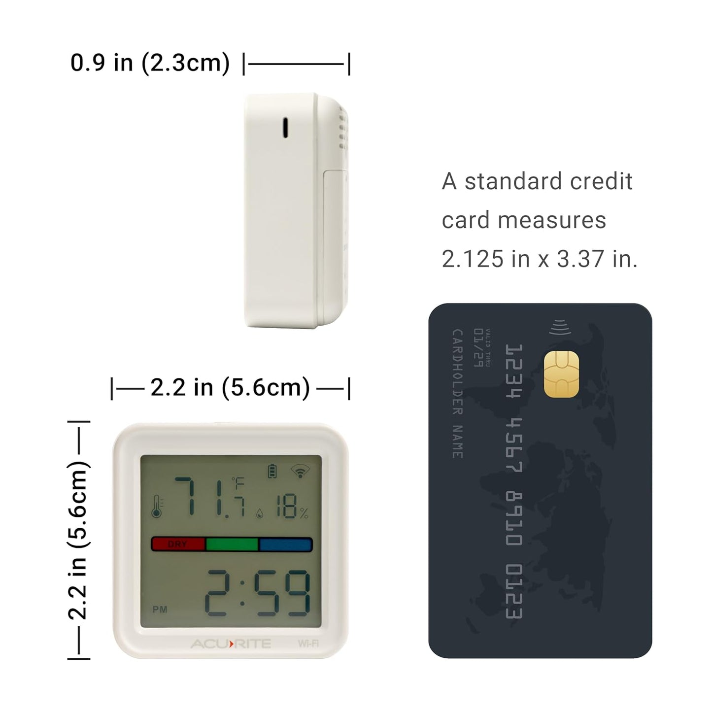 AcuRite Digital Indoor Thermometer and Hygrometer, Classic