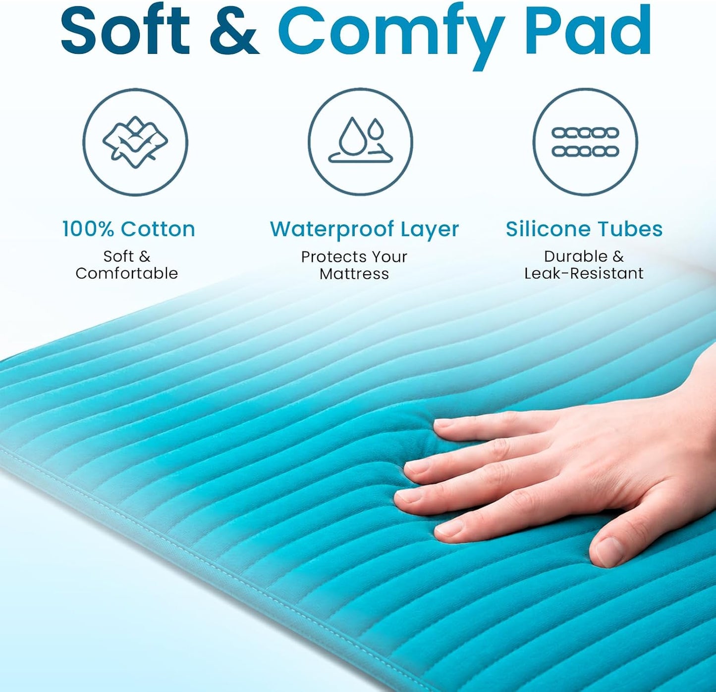 B10 Bed Cooling System Twin - Cooling Mattress Pad for Hot Sleepers | Beat night sweats without breaking the bank - 100% cotton cooling mattress topper, cools 7-12°F, 4 speeds & remote.
