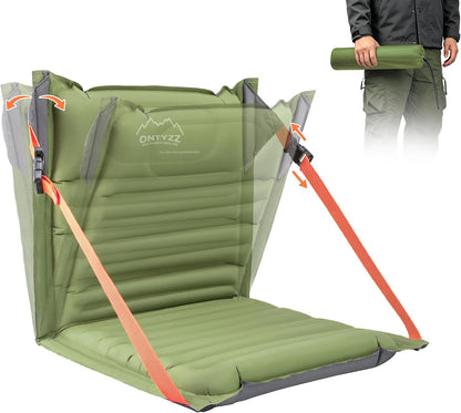 ONTYZZ Stadium Seats with Back Support Inflatable Portable Folding Seat