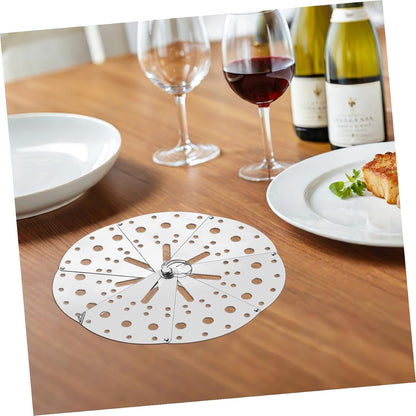 Stainless Steel Spill Stopper Lid Adjustable Kitchen Anti-spill Cover