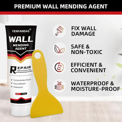 Drywall Repair Kit, Drywall Hole Patch Repair Kit Spackle Wall Repair Kit | Drywall Putty for Filling Holes and Creak Damage Drywall Patch Nail Hole Filler for Walls Quick and Easy Solution