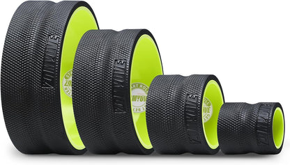 3 Pack Back Roller- Yoga Wheel for Back Pain Reliefn & Stretching, Back Wheel for Deep Tissue Massage, Foam Roller for Physical Therapy & Exercise | Blue