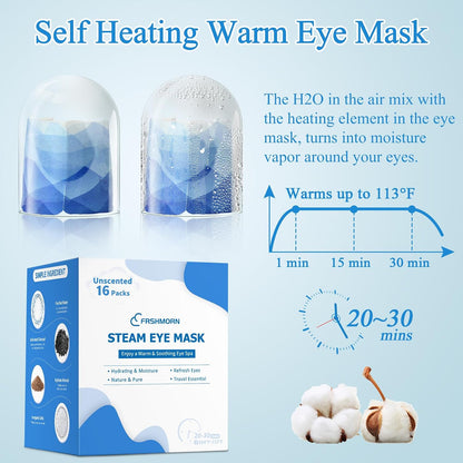 Steam Eye Mask Heated Eye Masks For Dry Eyes, Unscented