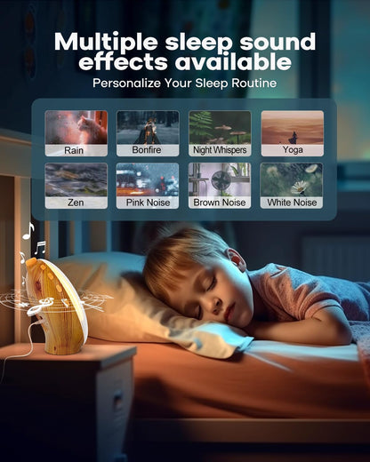 Sunrise Alarm Clock for Heavy Sleepers, Wake Up Light with Sunrise/Sunset Simulation, Dual Alarms & Natural Sounds, Snooze & Sleep Aid, FM Radio, 7 Colors Night Light for Bedroom, Ideal for Gift
