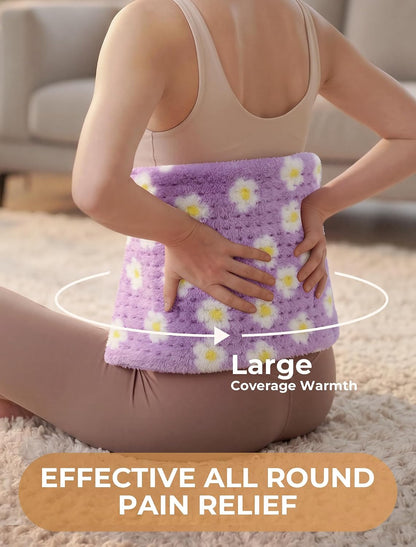 Heating Pad, ALLJOY Cute Heating Pad for Period Cramps & Back Pain, 24"X12"