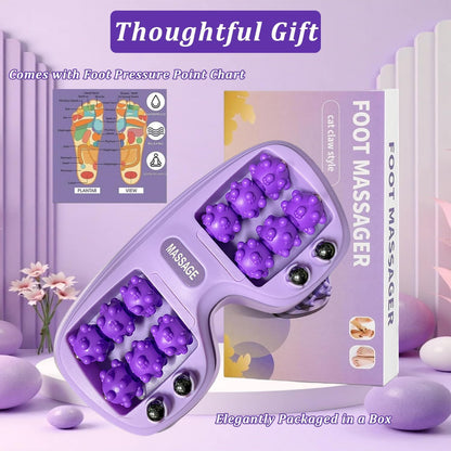 Portable Double Foot Massage Roller for Plantar Fasciitis Relief