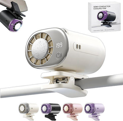 Clip On Air Conditioner Fan, 199 Speeds & 16°C Cooling (Purple)