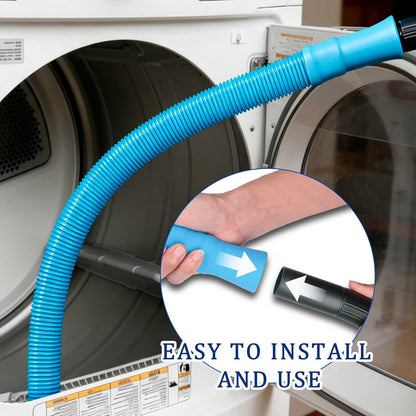 Dryer Vent Cleaner Kit with Dryer Vacuum Hose Attachment | 4-in-1 Multi-Lint Remover Brush, Suitable for Most Vacuum Cleaners, for Efficient, Safe, and Thorough Dryer Lint Cleaner Tool