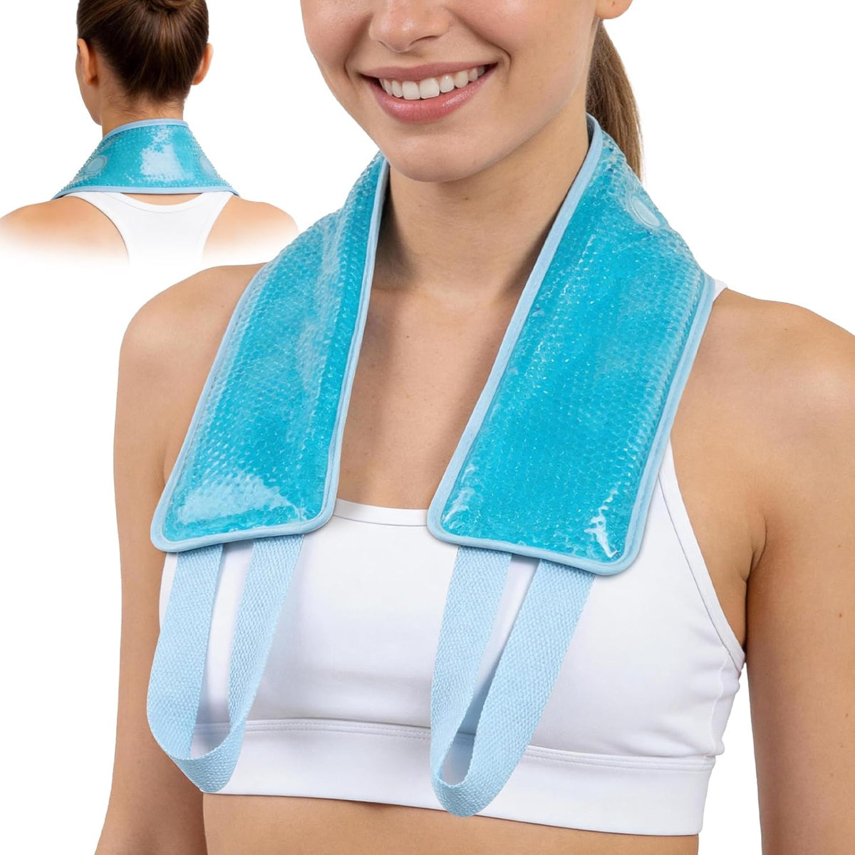 NEWGO Ice Pack for Neck Pain Relief, FSA Eligible, Blue