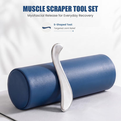 Muscle Scraper Tools, Stainless Steel Guasha Tool for Body, Scraping Tool Physical Therapy, Myofascial Release Tool, Massage Tools for Deep Tissue