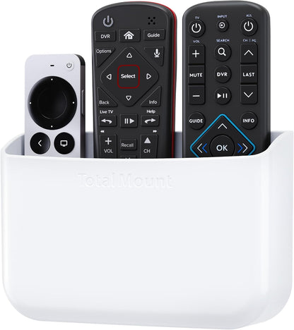 TotalMount Drop-Free Remote Holder – Removable Adhesive Strips – XL Black | Designed in the USA – Simply Put the Remotes In – No Tricky Magnet Alignment Needed (Holds 3 or 4 Remote Controls)