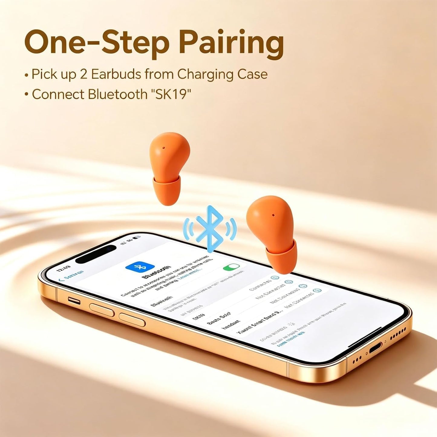 Smallest Invisible Mini Earbuds Wireless Bluetooth Low Profile Micro Tiny | Discreet Hidden Earbuds for Work, Small Headphones, Invisible Sleep Wireless Earphone IPX5 Waterproof for Small Ear Canals