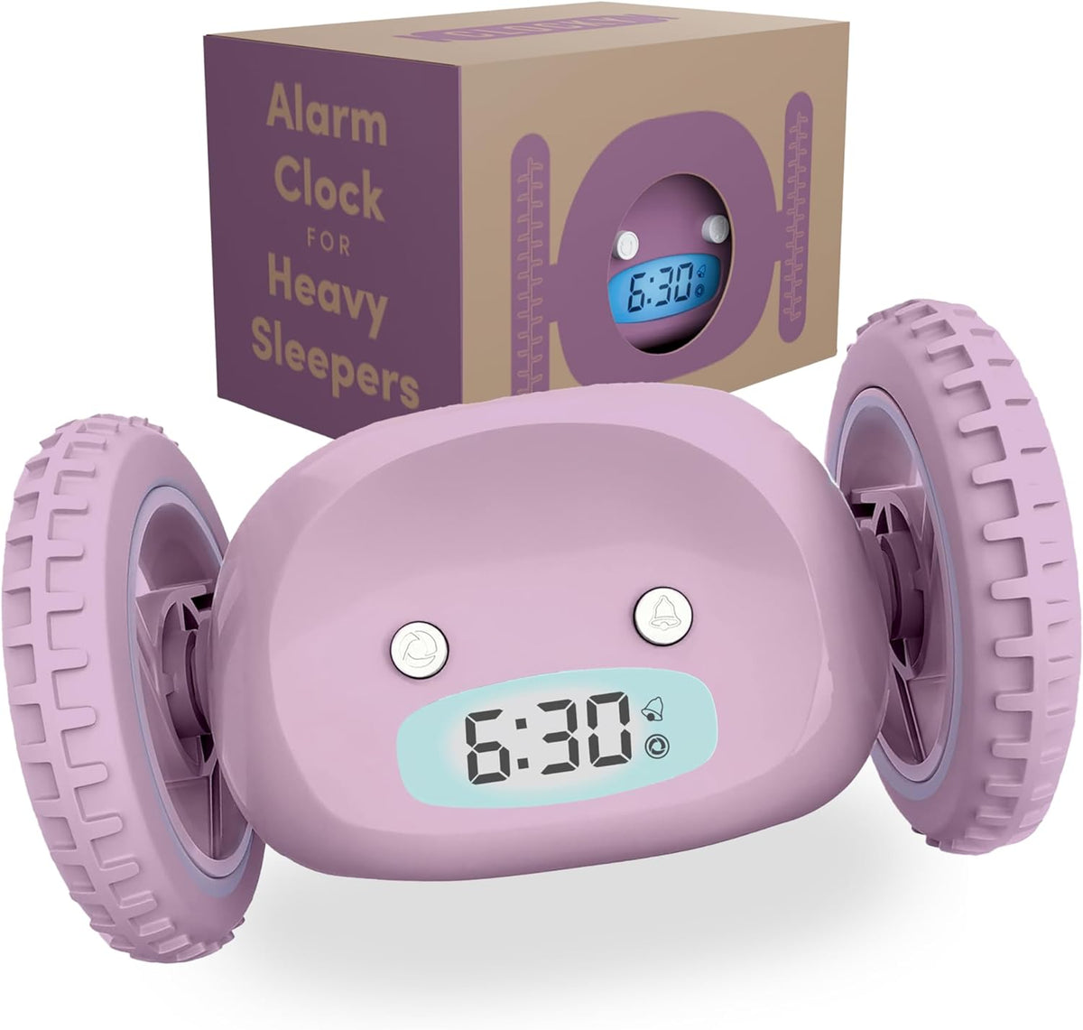 CLOCKY Alarm Clock on Wheels – Loud Rolling Alarm Clock for Heavy Sleepers