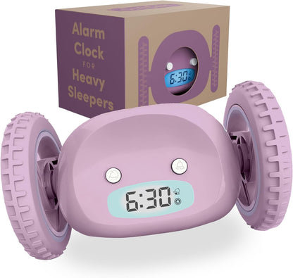 CLOCKY Alarm Clock on Wheels – Loud Rolling Alarm Clock for Heavy Sleepers