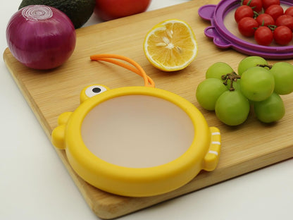 Onion storage and Avocado Saver,Set of 4 Double-Sided Silicone Fruit Keeper Containers for Fridge,Tomatos Holder,Lemons,Garlic,and Potatoes